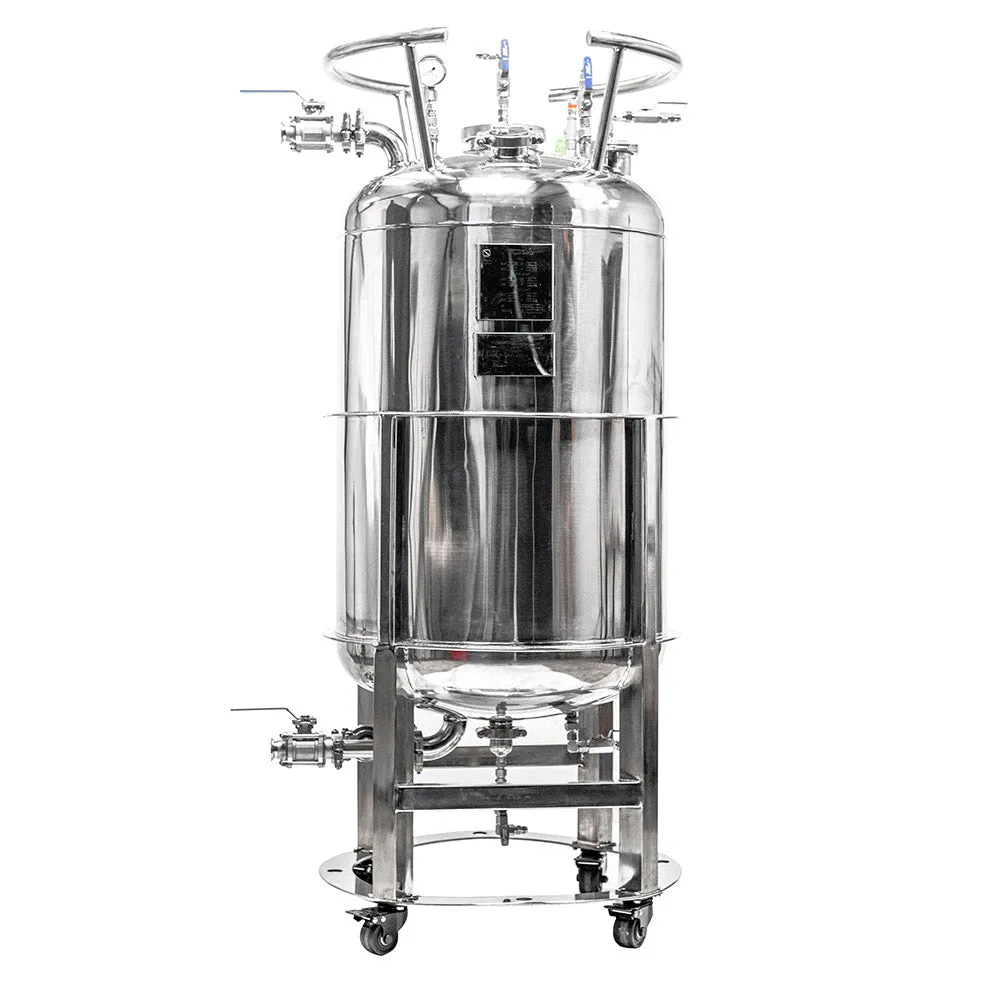624lb ASME Double-Jacketed Solvent Tank or Collection Vessel | V1 | Assembled