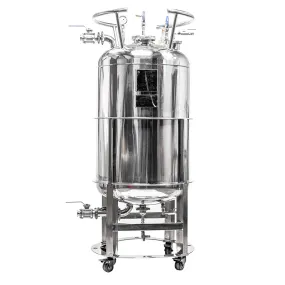 624lb ASME Double-Jacketed Solvent Tank or Collection Vessel | V1 | Assembled