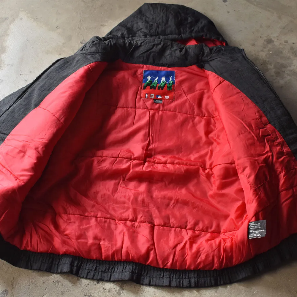 90’s FANS GEAR “NBA Chicago Bulls” 中綿入り ナイロンプルオーバー 240222