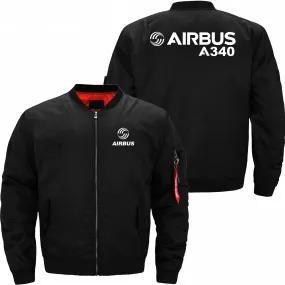 AIRBUS A340 BOEING BOMBER FLIGHT AVIATOR JACKET