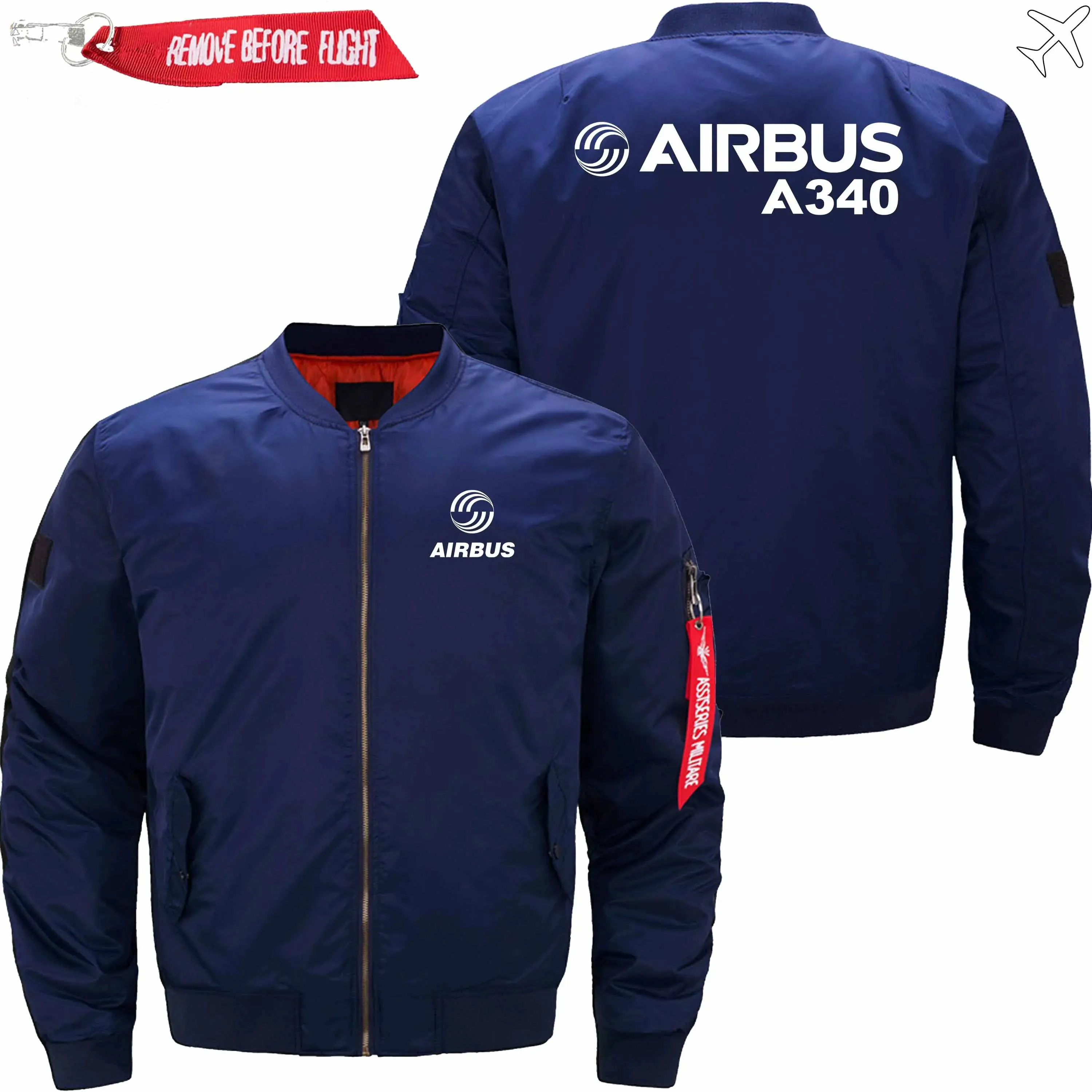 AIRBUS A340 BOEING BOMBER FLIGHT AVIATOR JACKET