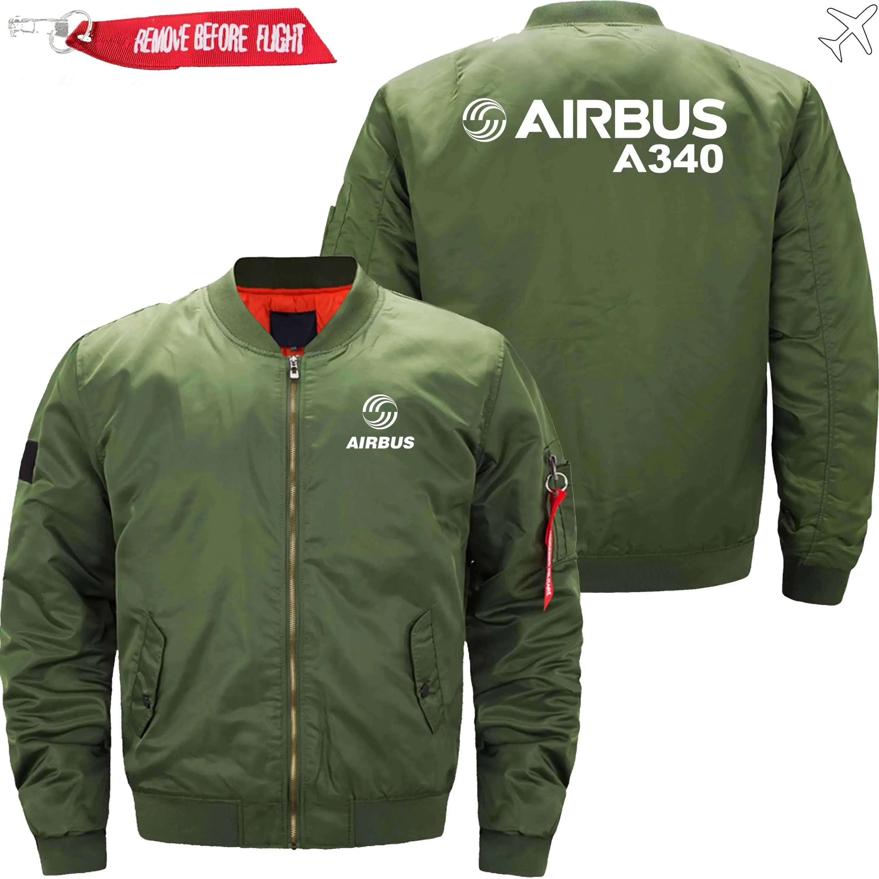 AIRBUS A340 BOEING BOMBER FLIGHT AVIATOR JACKET