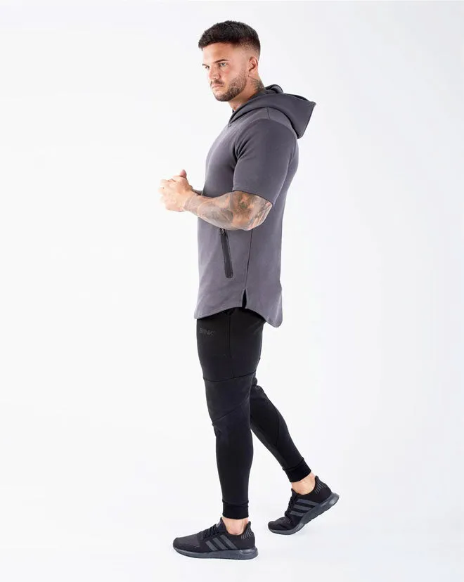Athleisure SS. Hoodie MEN- Ash Grey