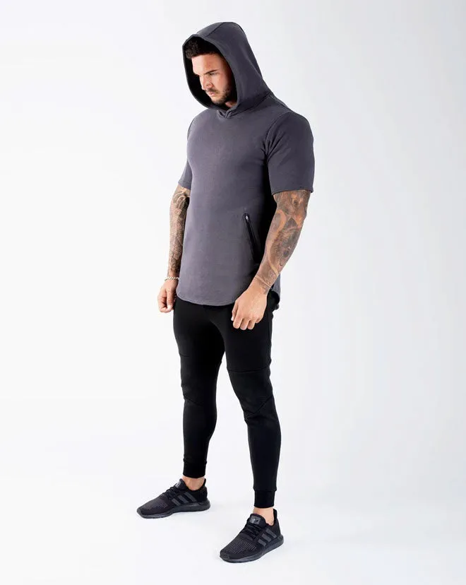 Athleisure SS. Hoodie MEN- Ash Grey