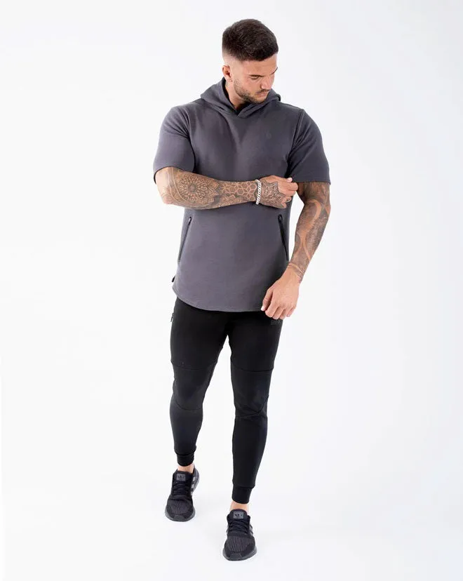 Athleisure SS. Hoodie MEN- Ash Grey