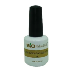 Bio Natural Gel Top Coat - No Wipe Super Shine 0.5oz