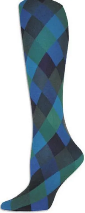 Blue Harlequin Tights