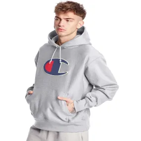 Champion Reverse Weave Fleece Men's Pullover Hoodie Oxford Grey