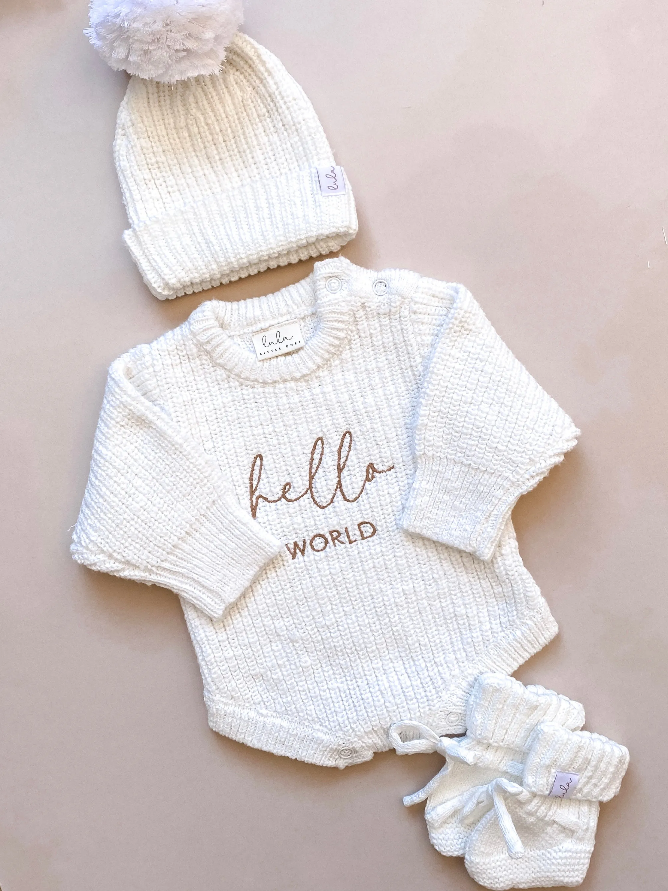 Chunky Knit Baby Hat | Ivory