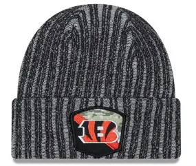 Cincinnati Bengals New Era 2023 Salute To Service Cuffed Knit Hat - Black