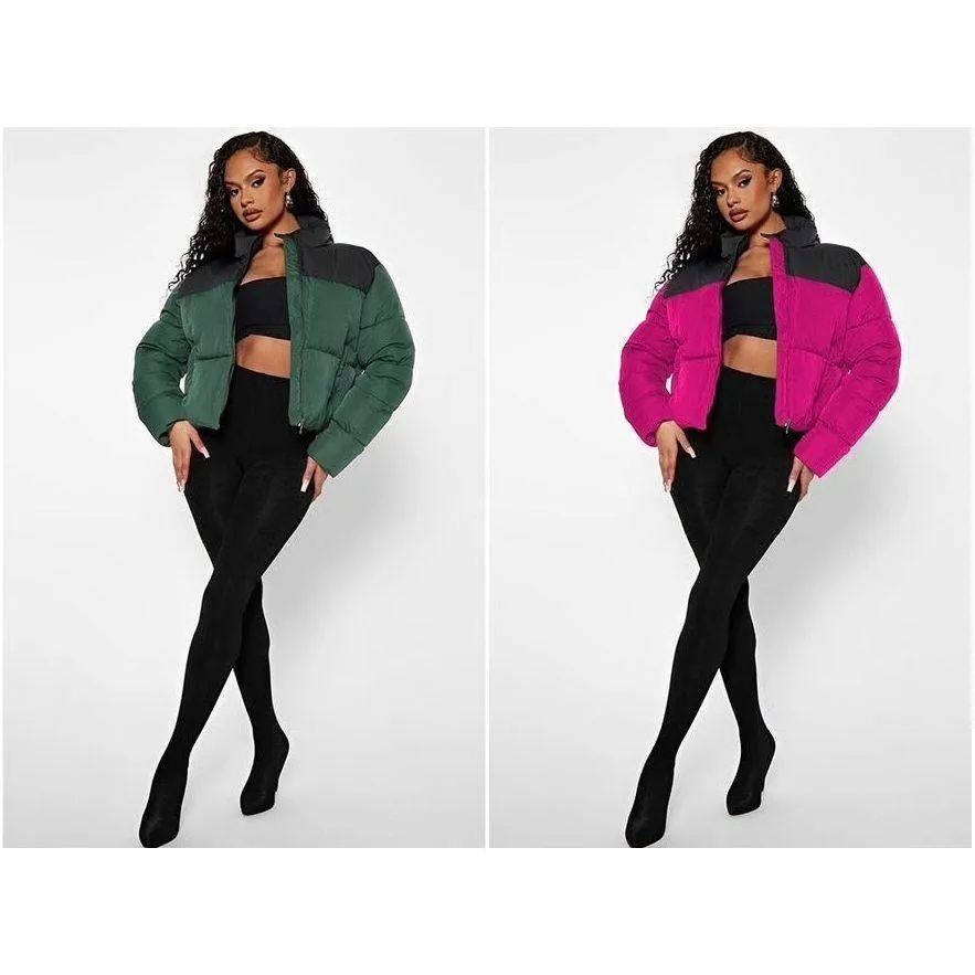 Colour Block Bomber Jacket