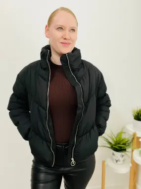 Cuddle Me Puffer Jacket (Black)