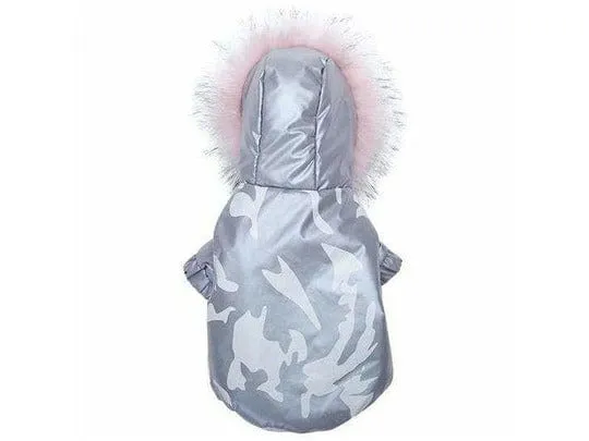 Dog M Chest 45cm Silver