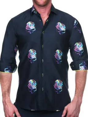 Fibonacci SkullNeon Black