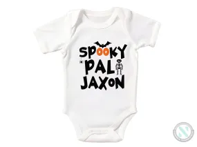 First Halloween Baby Boy Bodysuit With "Spooky Pal"
