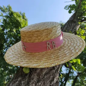 Flat Wide Brim Straw Beach Hat