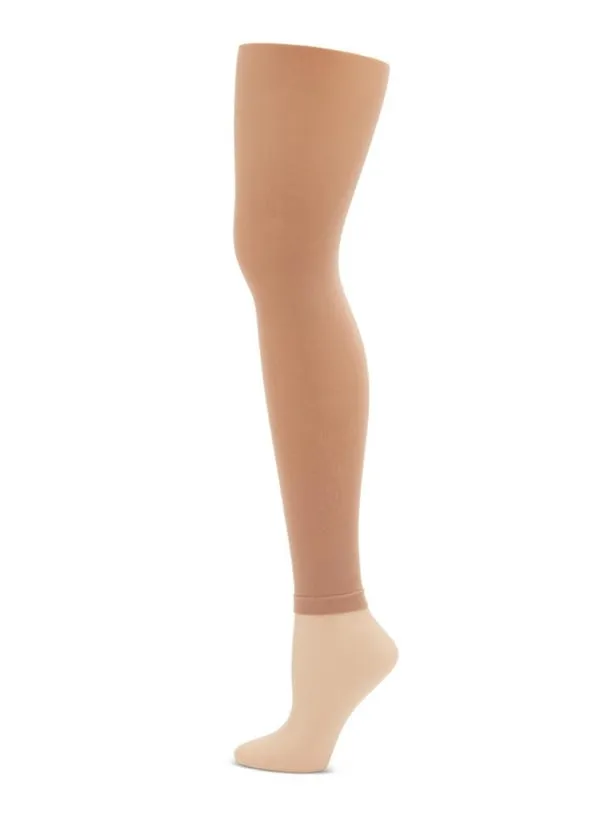 Footless Tights with Self Knit Waistband