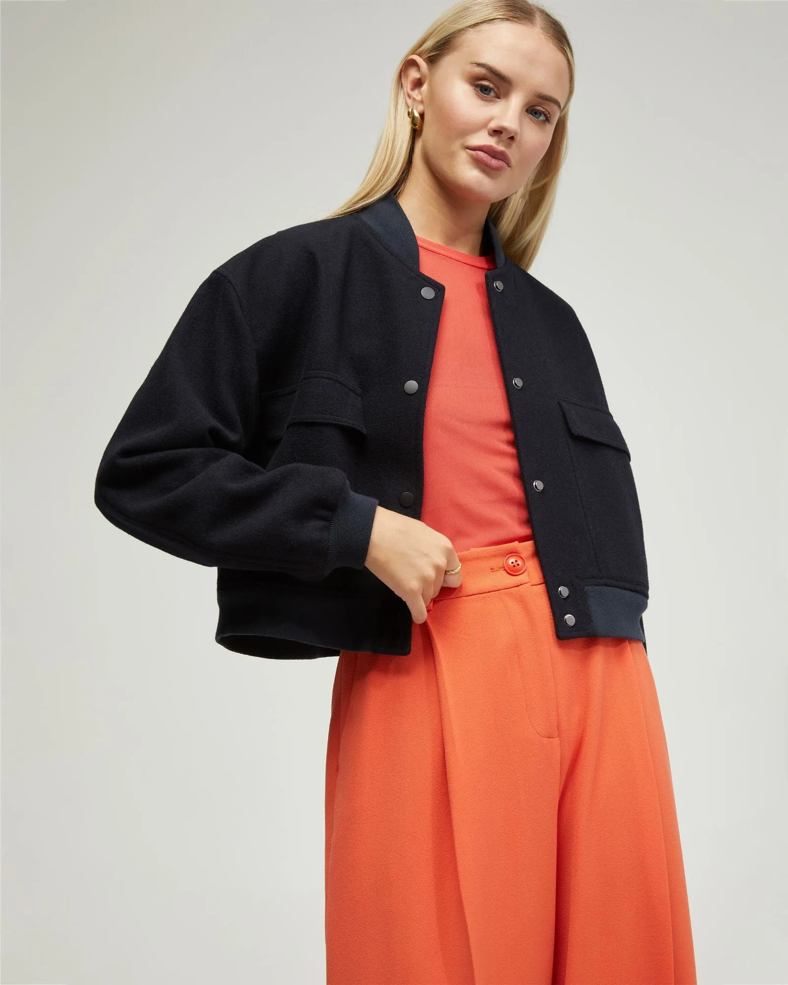 Freya Wool Rich Bomber Jacket