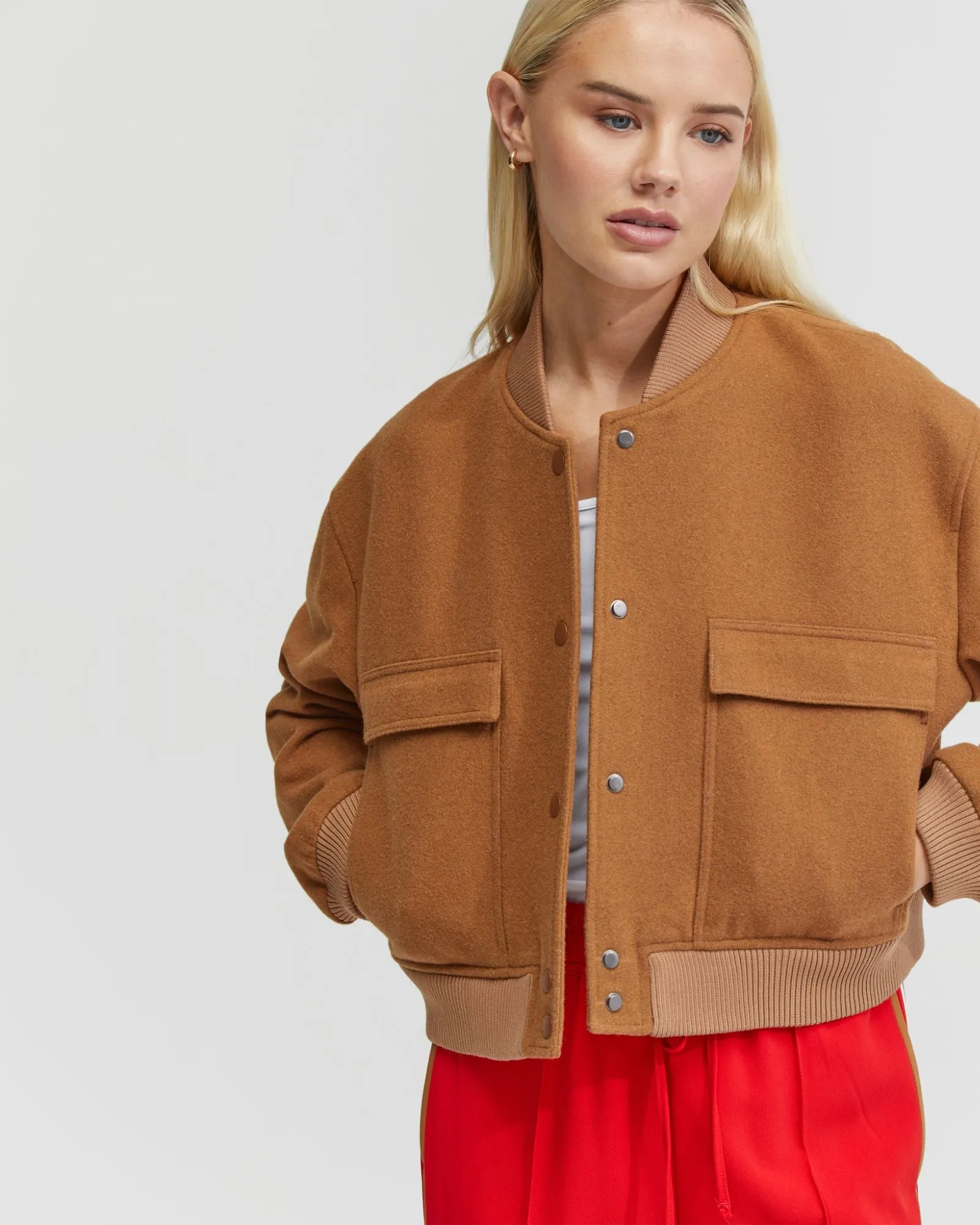 Freya Wool Rich Bomber Jacket