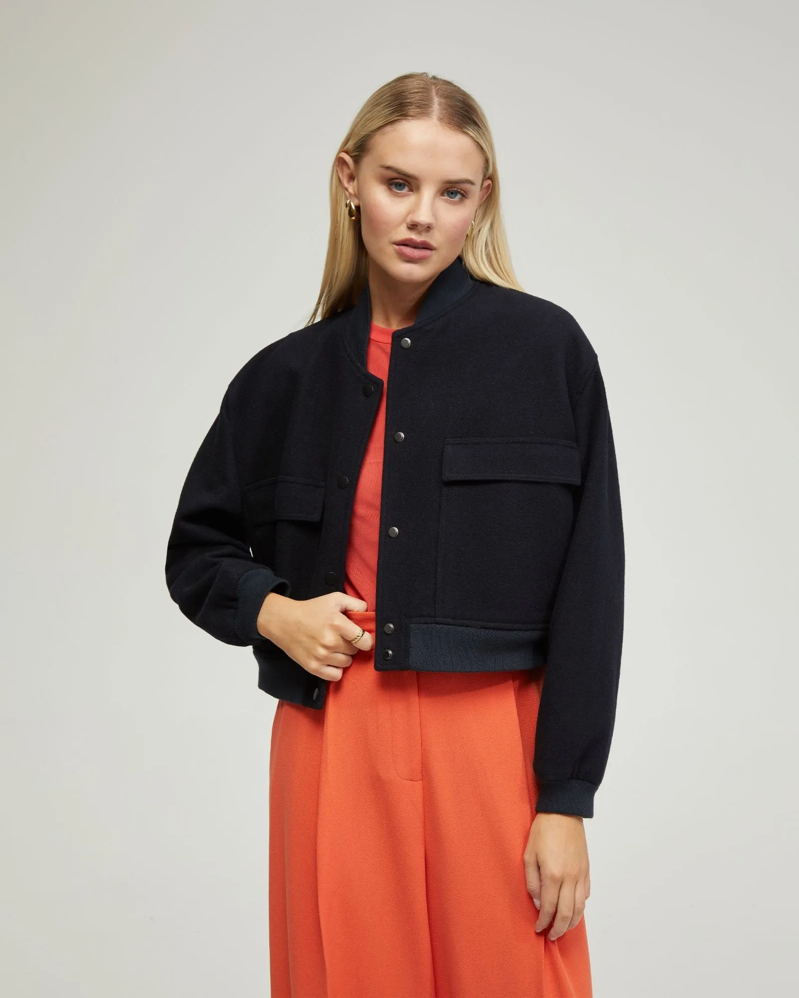 Freya Wool Rich Bomber Jacket