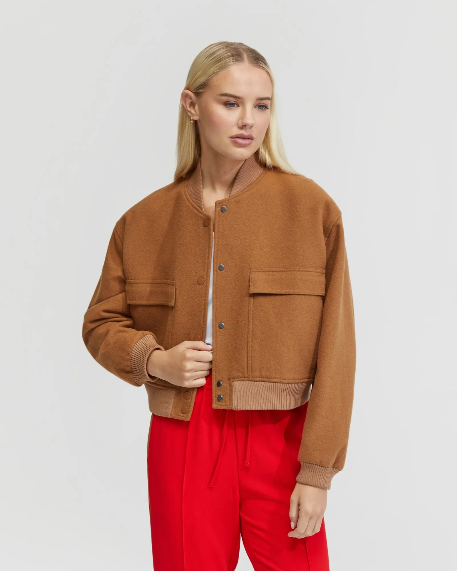 Freya Wool Rich Bomber Jacket