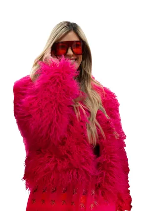 Fuchsia Fur Jacket
