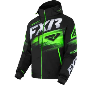 FXR  Mens Boost FX 2-IN-1 Snowmobile Jacket F.A.S.T. 3.0 HydrX Pro Black Lime