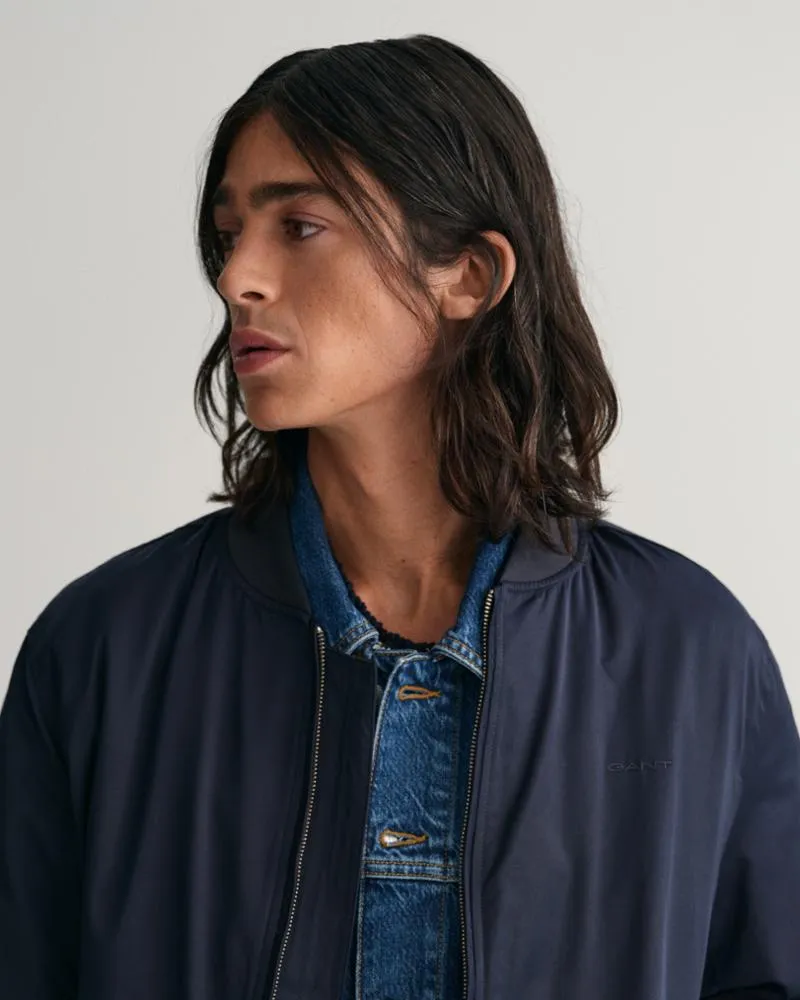 Gant Apparel Mens LIGHT BOMBER JACKET 433/EVENING BLUE