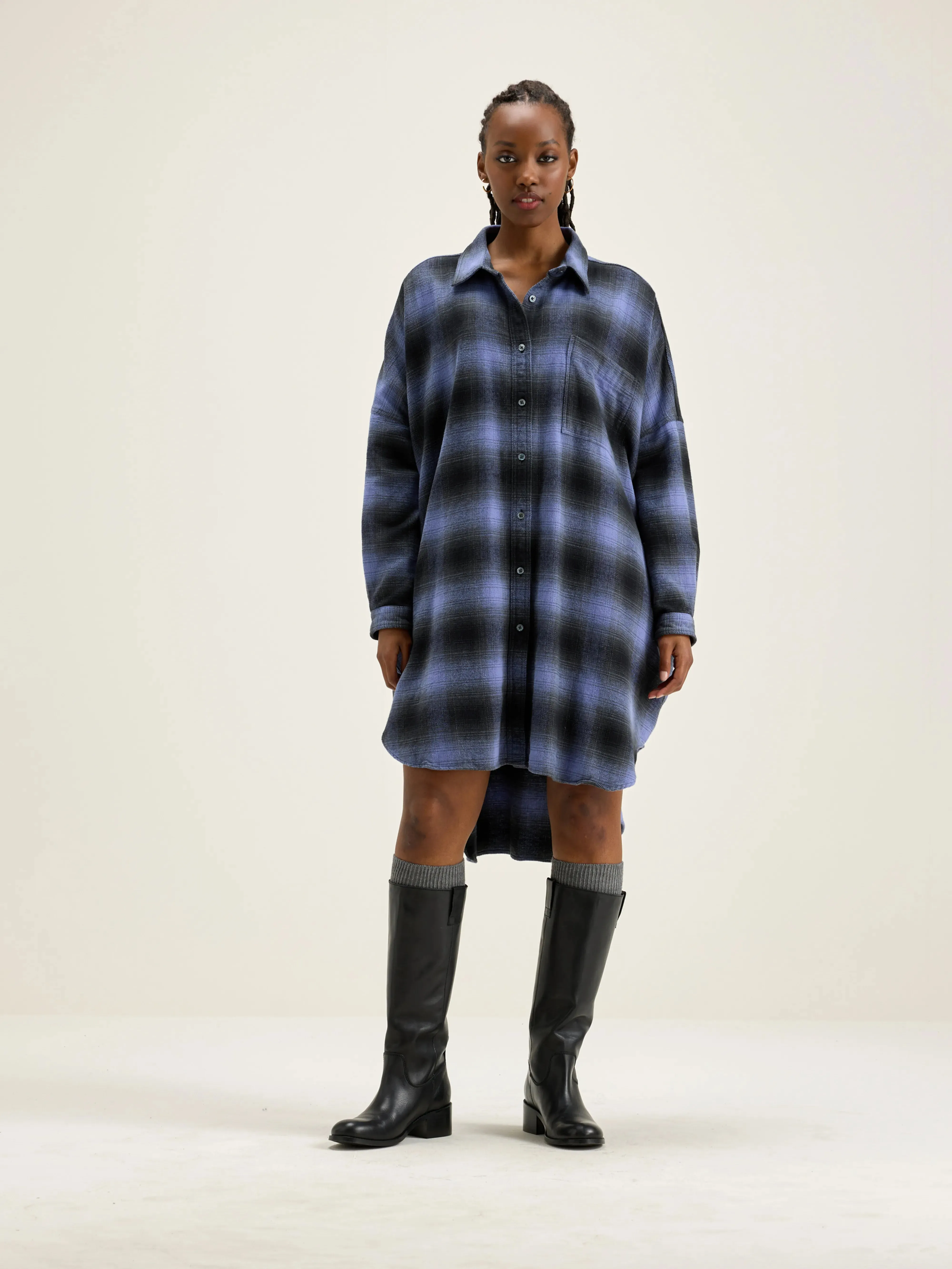 Genk shirt dress (242 / W / CHECK N)