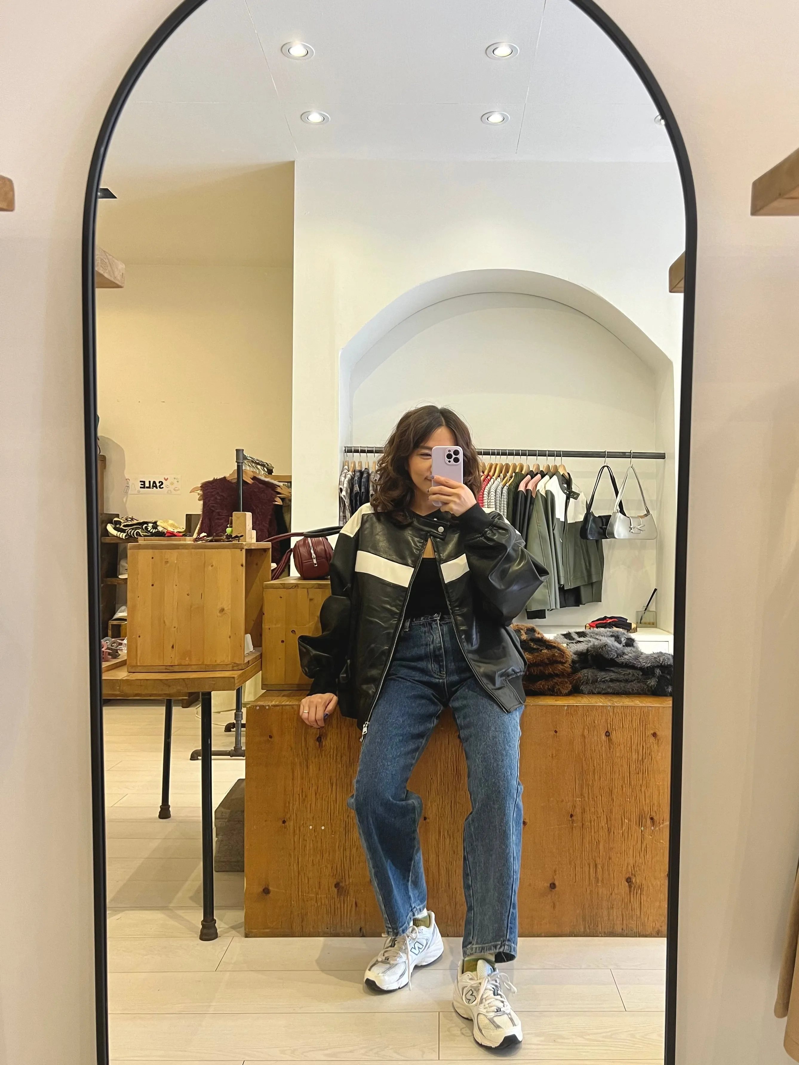 GIMME Leather bomber jacket