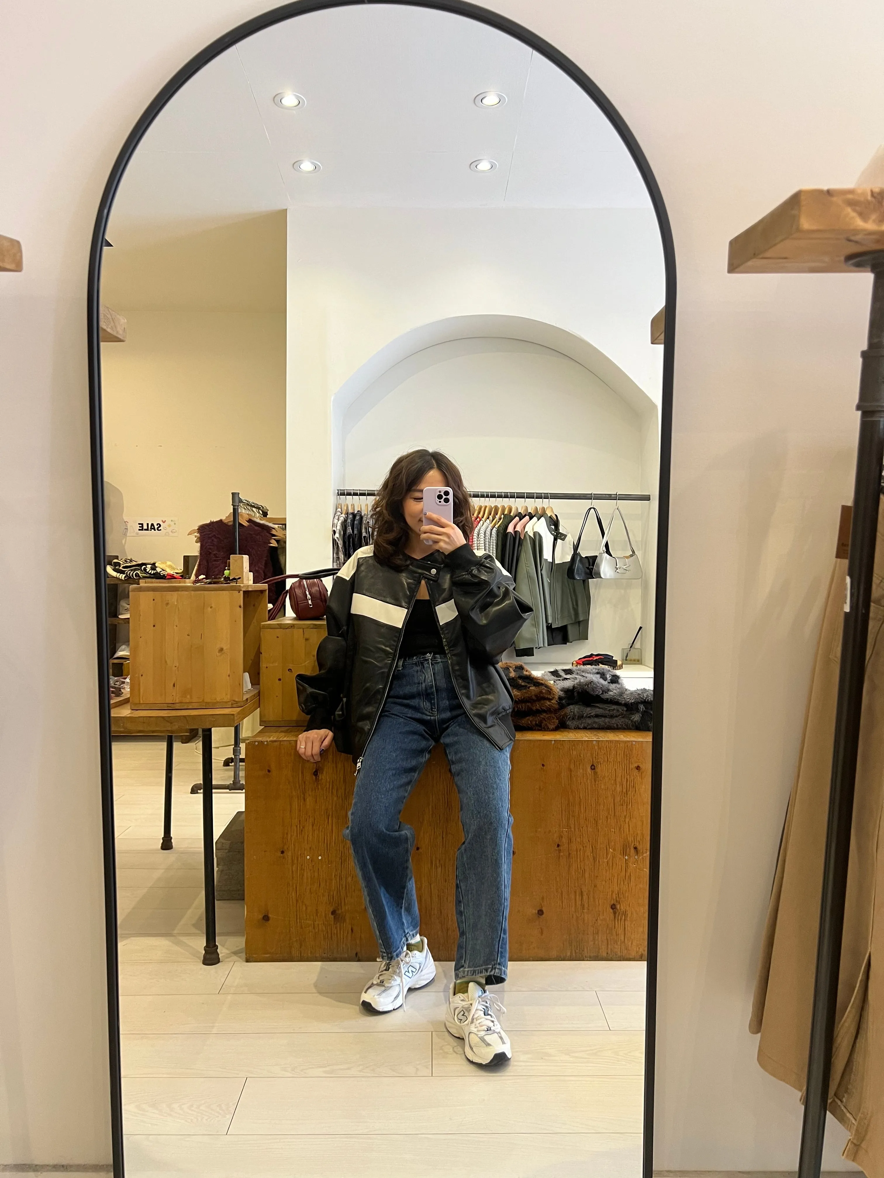 GIMME Leather bomber jacket
