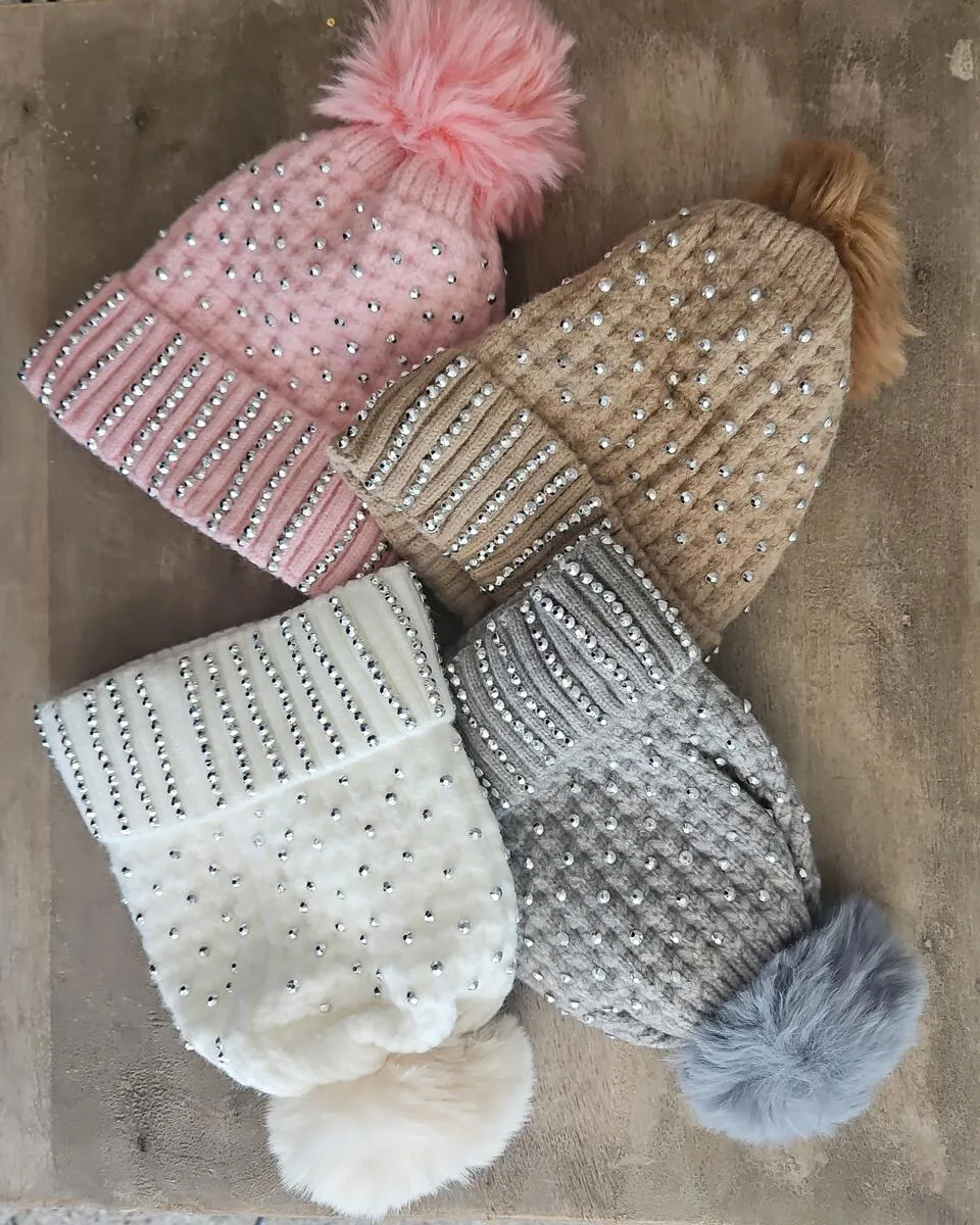 Girls Knit Hat (Click for colors)
