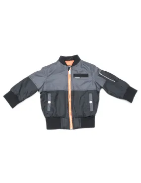 Grey & Black Members Only Little Bomber Jacket - 2 YEARS