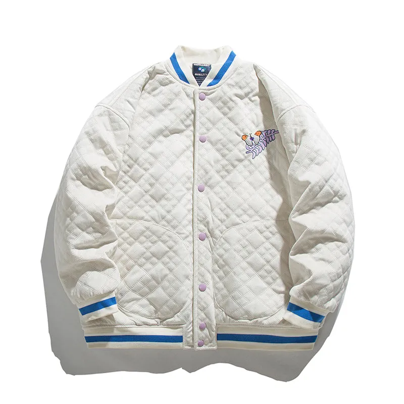 GUOCH RABBOT COTTON PADDED URBAN STYLE BASEBALL JACKET