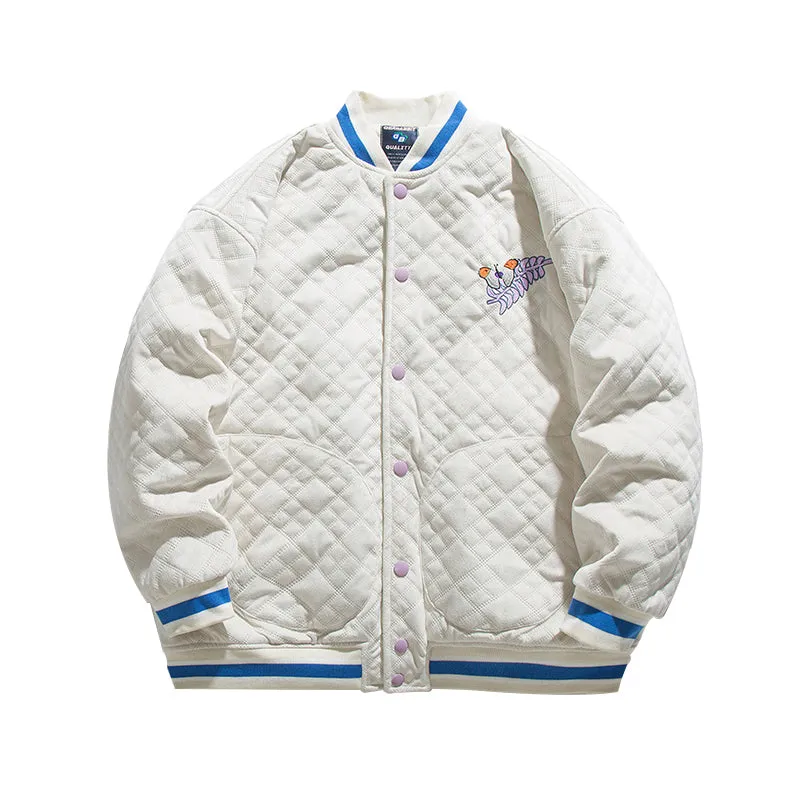 GUOCH RABBOT COTTON PADDED URBAN STYLE BASEBALL JACKET