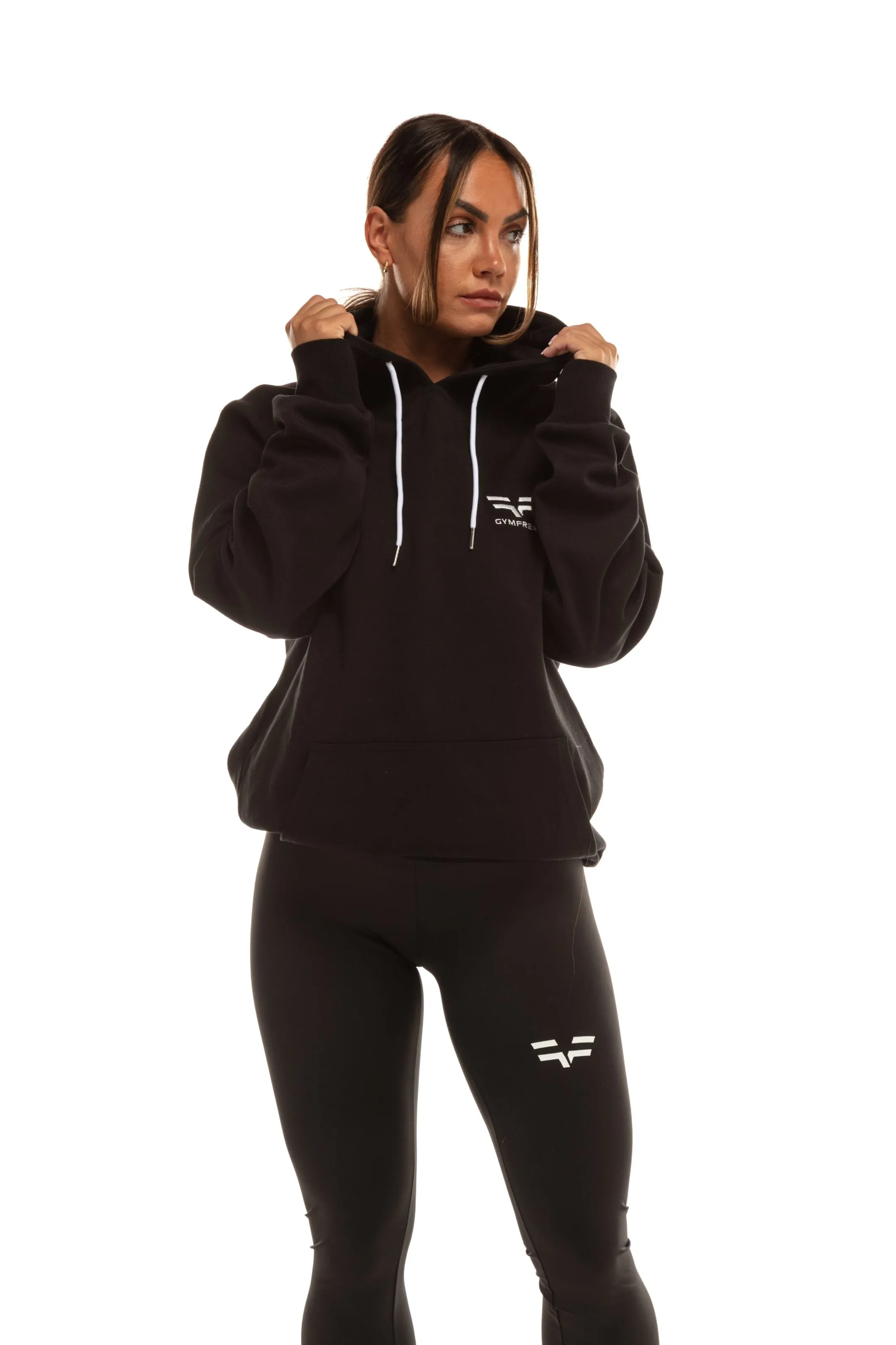 GymFreak Womens Power Hoodie - Black