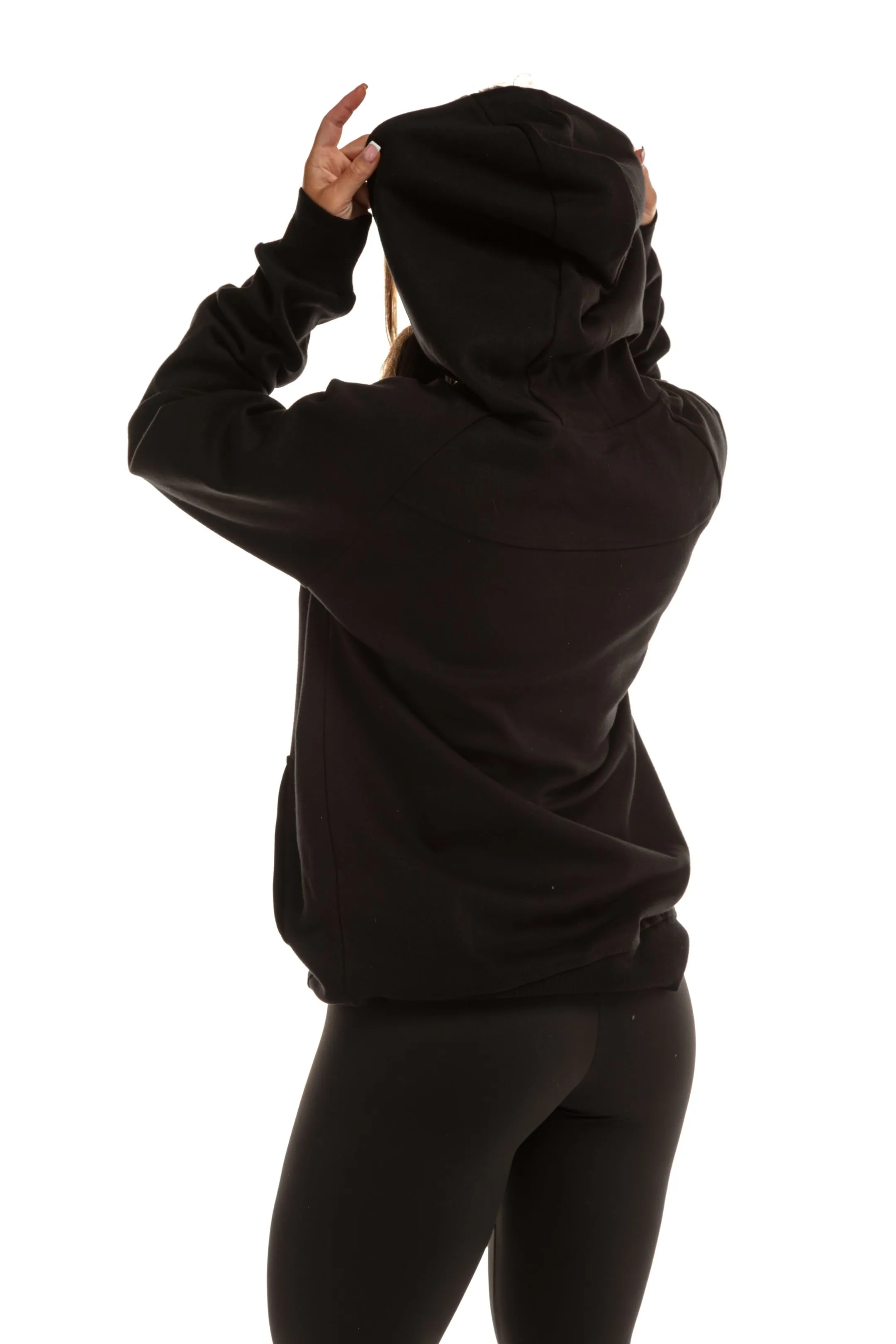 GymFreak Womens Power Hoodie - Black