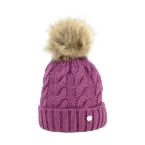 Hy Equestrian Melrose Cable Knit Bobble Hat