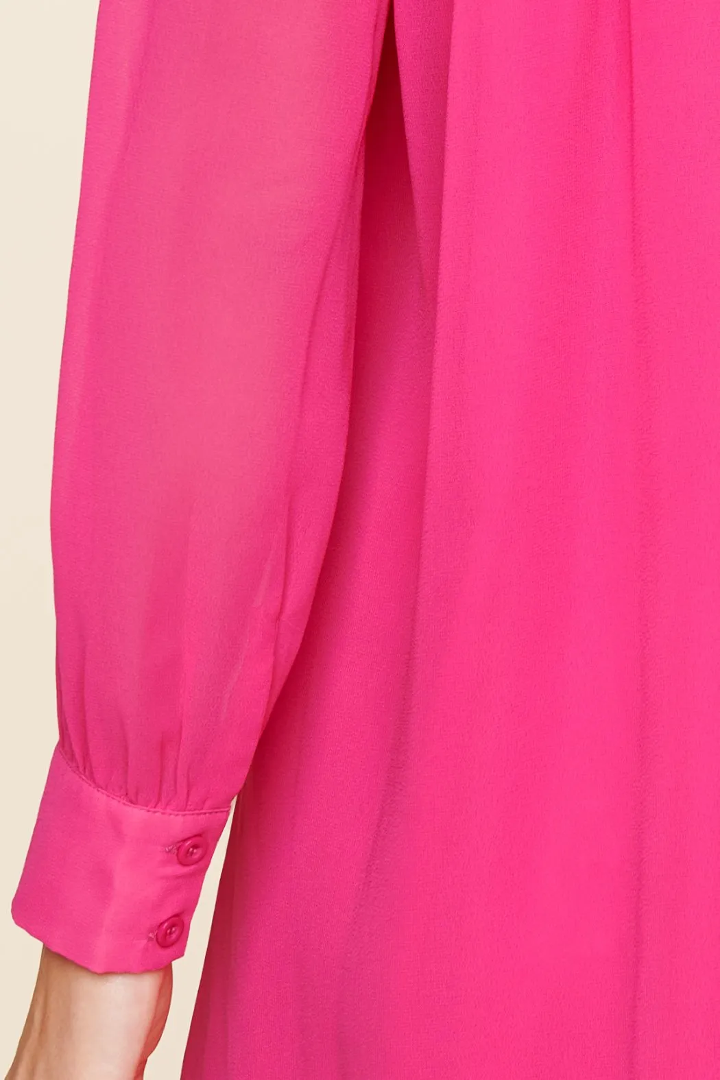 Kam Mock Neck Babydoll Dress