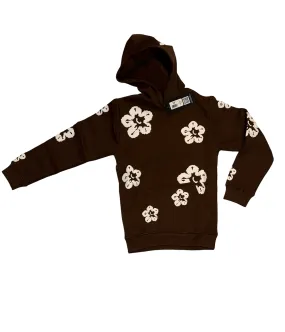 KID'S FLOWER FLEECE PULLOVER HOODIE