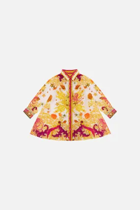 KIDS MINI SHIRT DRESS 4-10 SQUID SQUAD