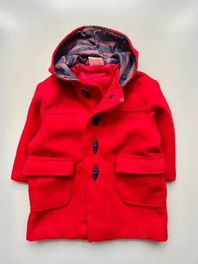 Ladybird Red Wool Duffle Coat Age 2-3