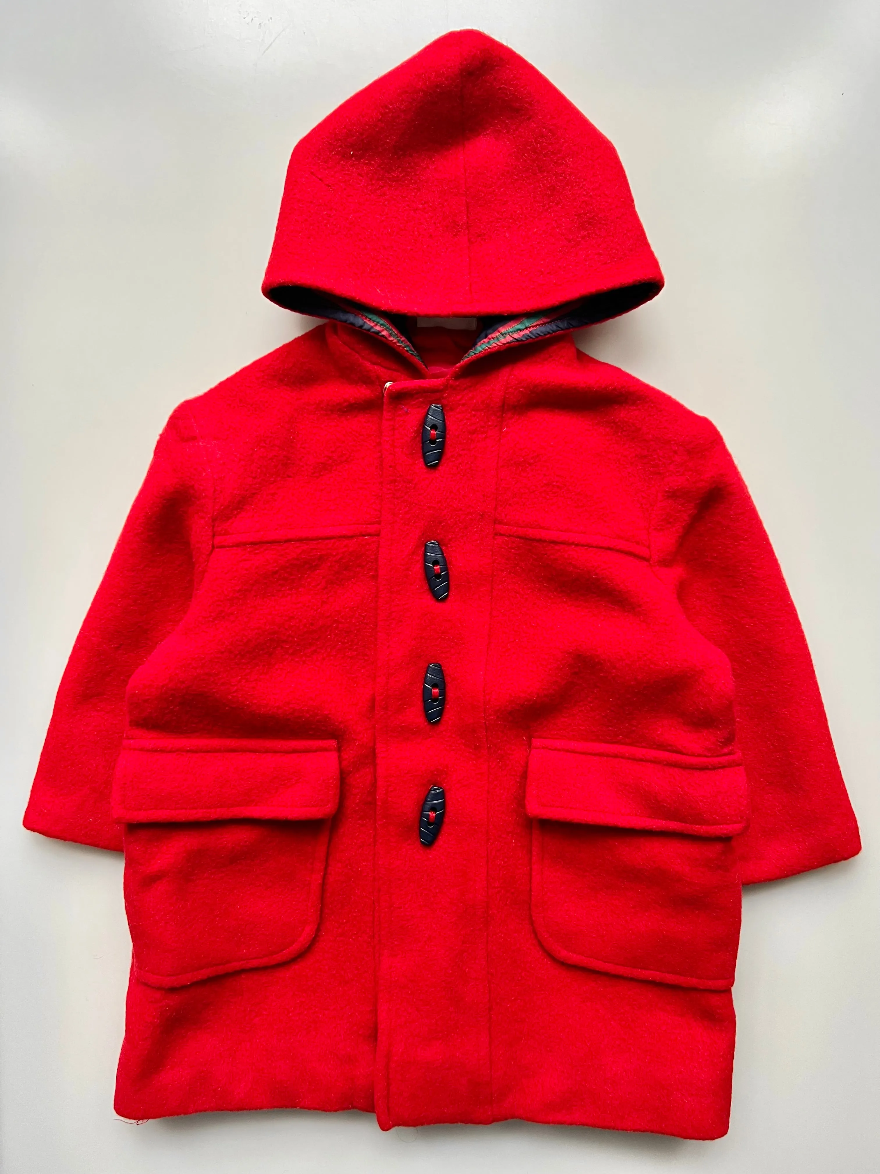 Ladybird Red Wool Duffle Coat Age 2-3