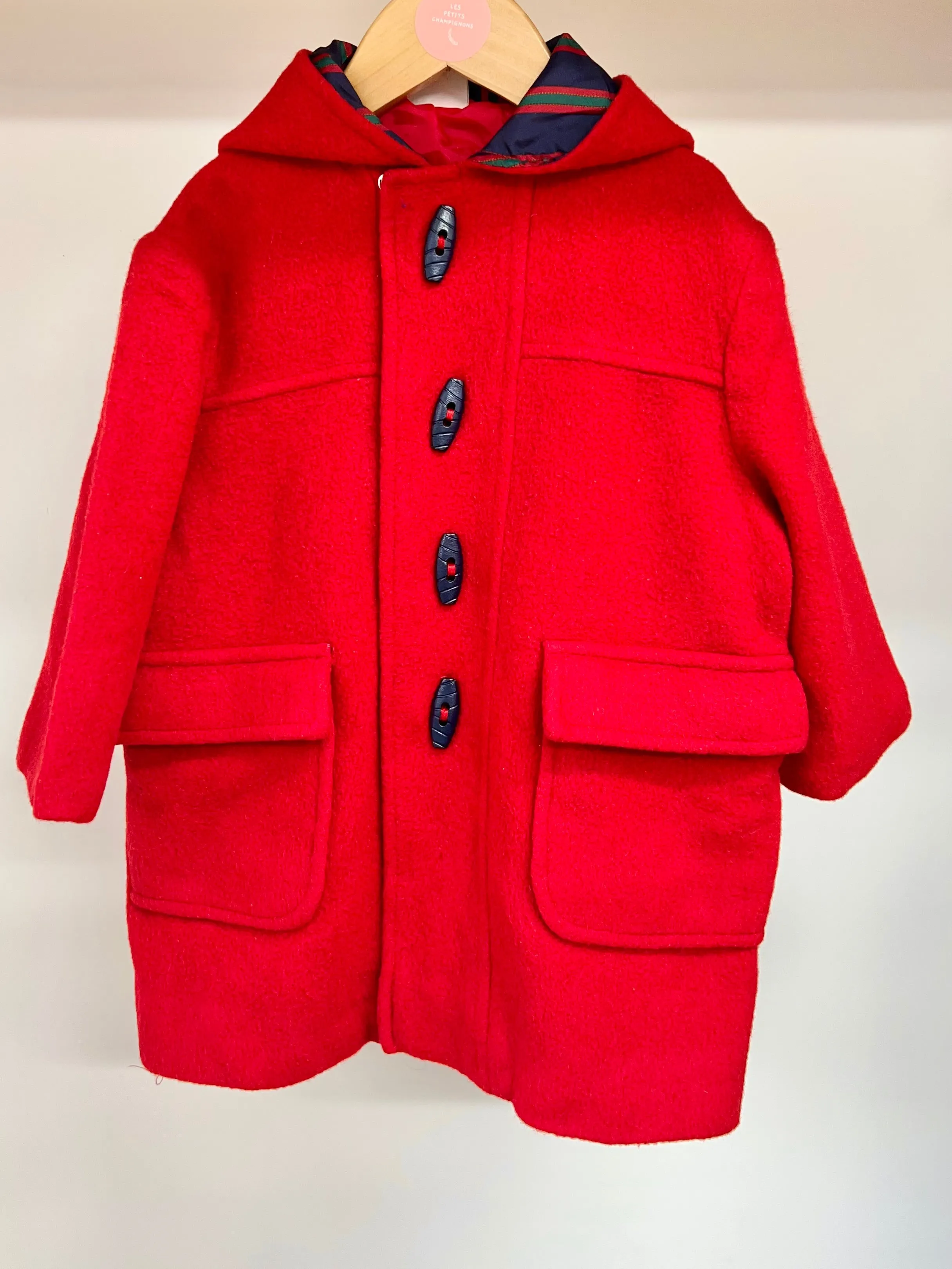Ladybird Red Wool Duffle Coat Age 2-3