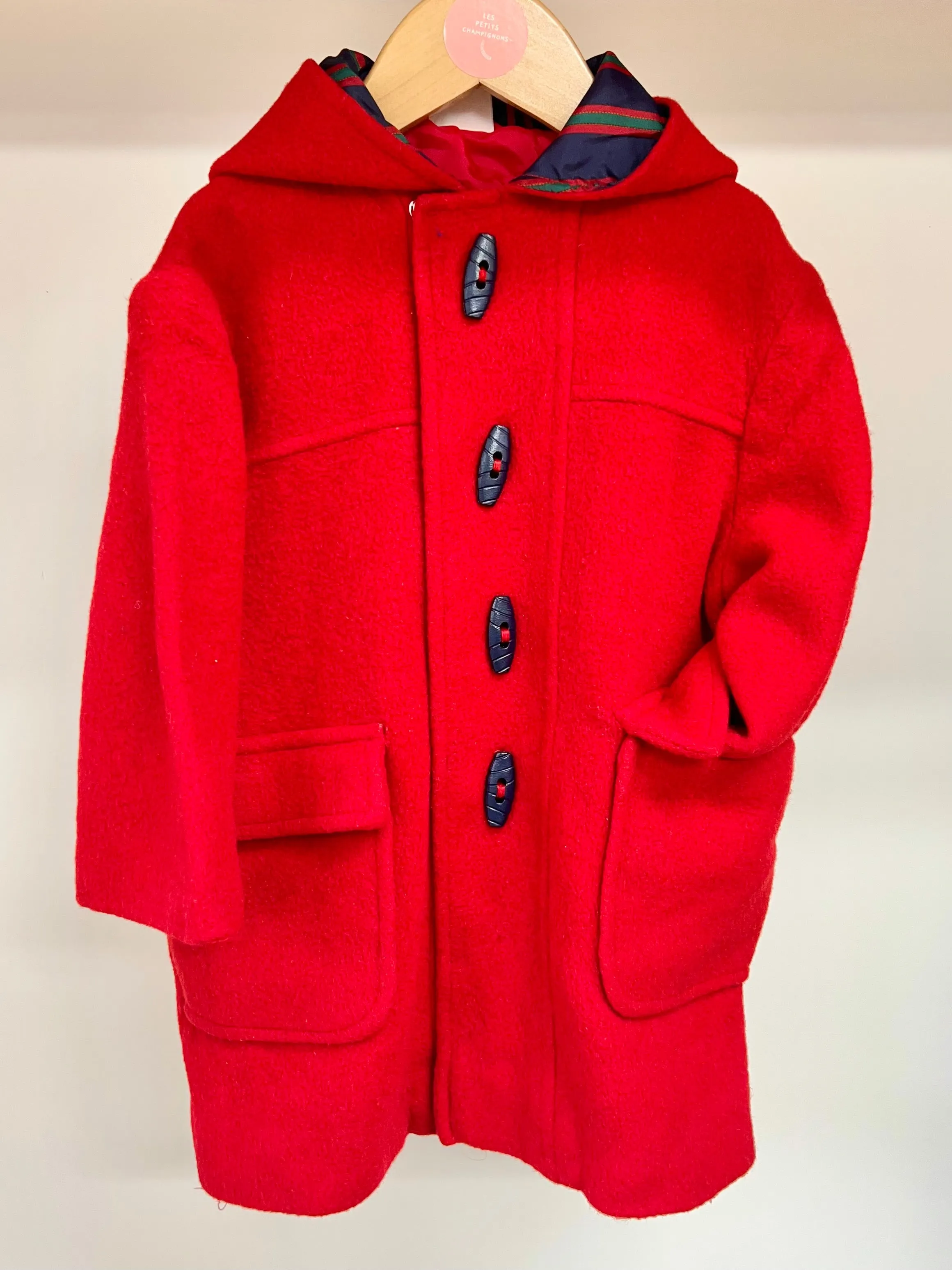 Ladybird Red Wool Duffle Coat Age 2-3