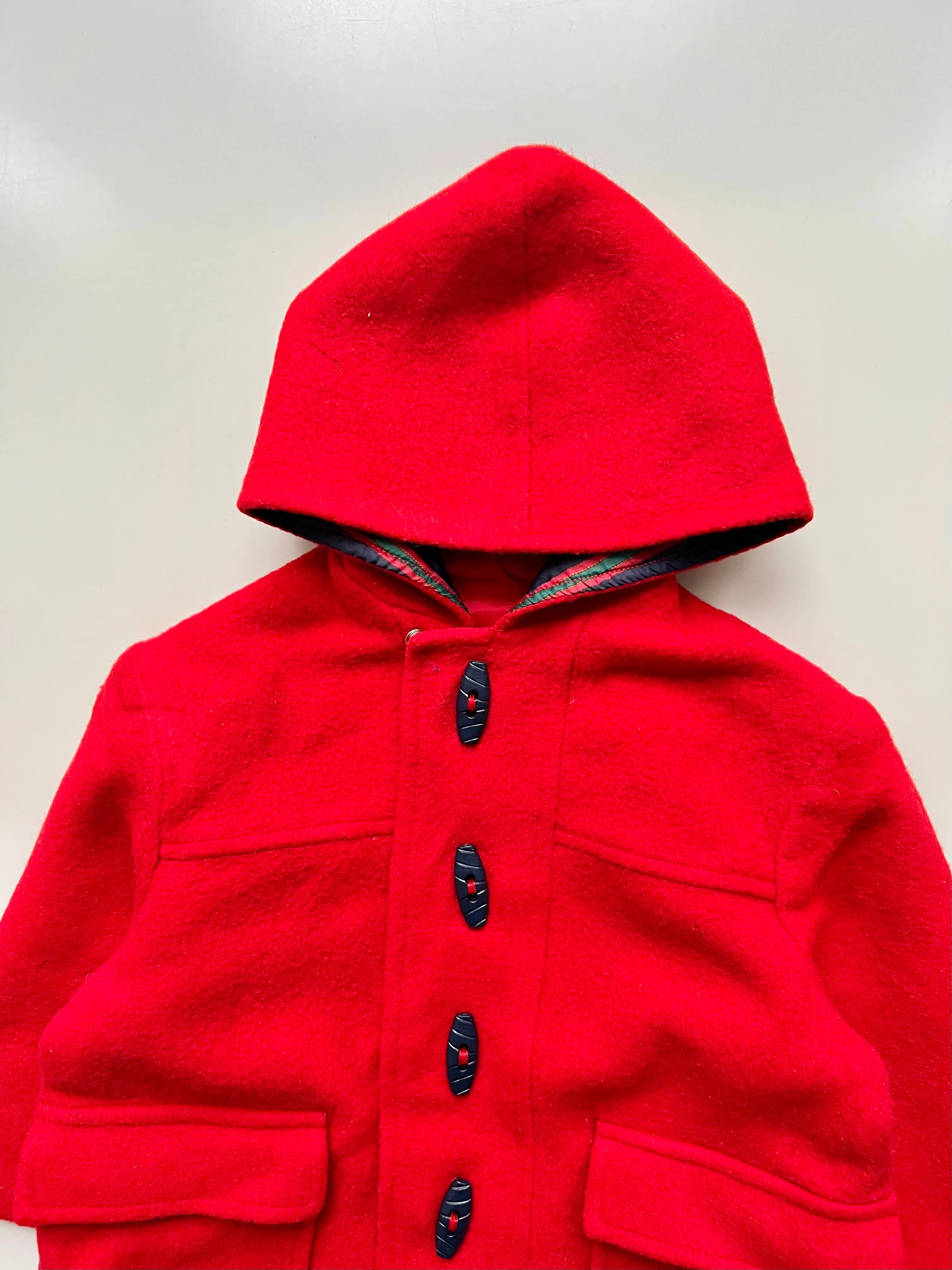 Ladybird Red Wool Duffle Coat Age 2-3