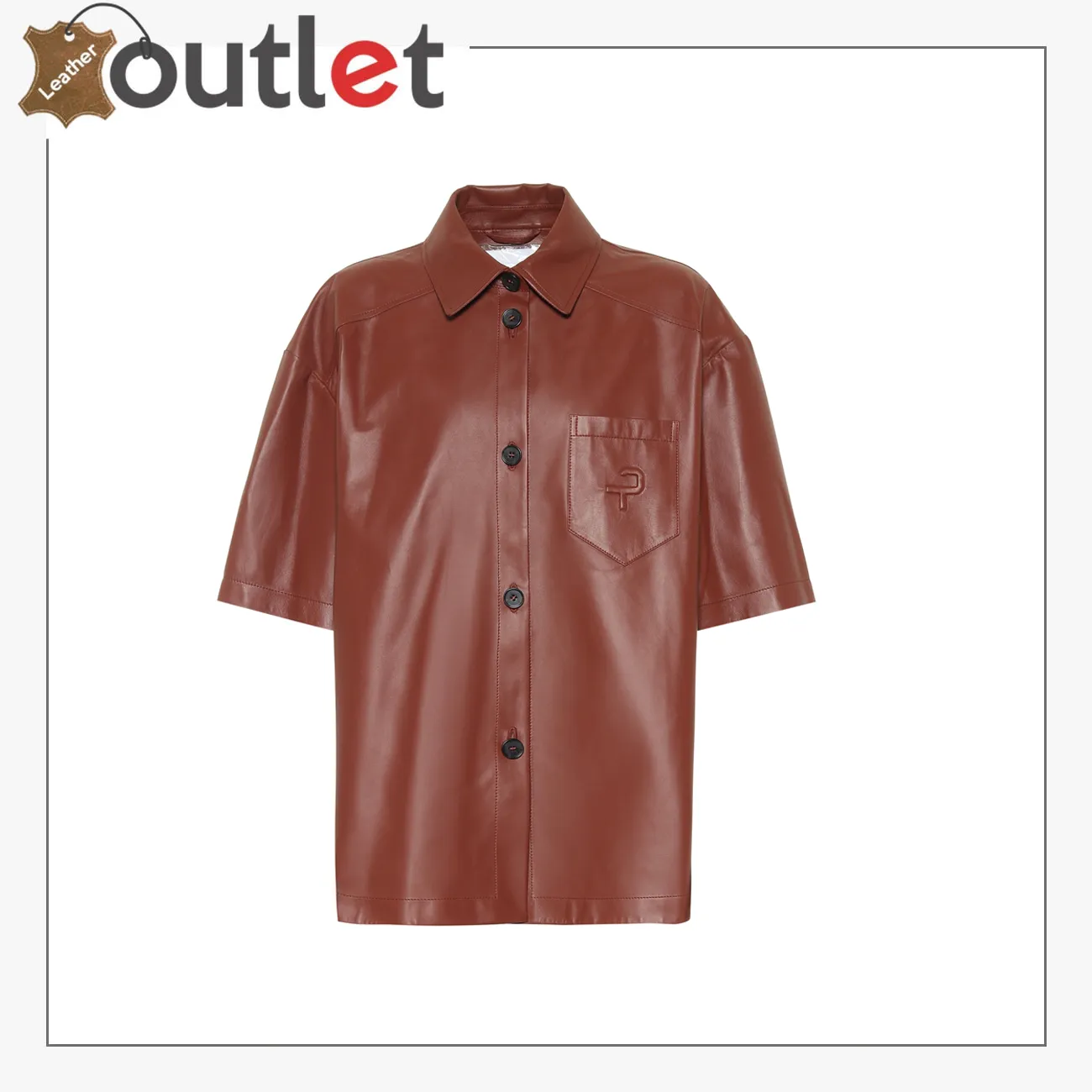 Laura leather shirt