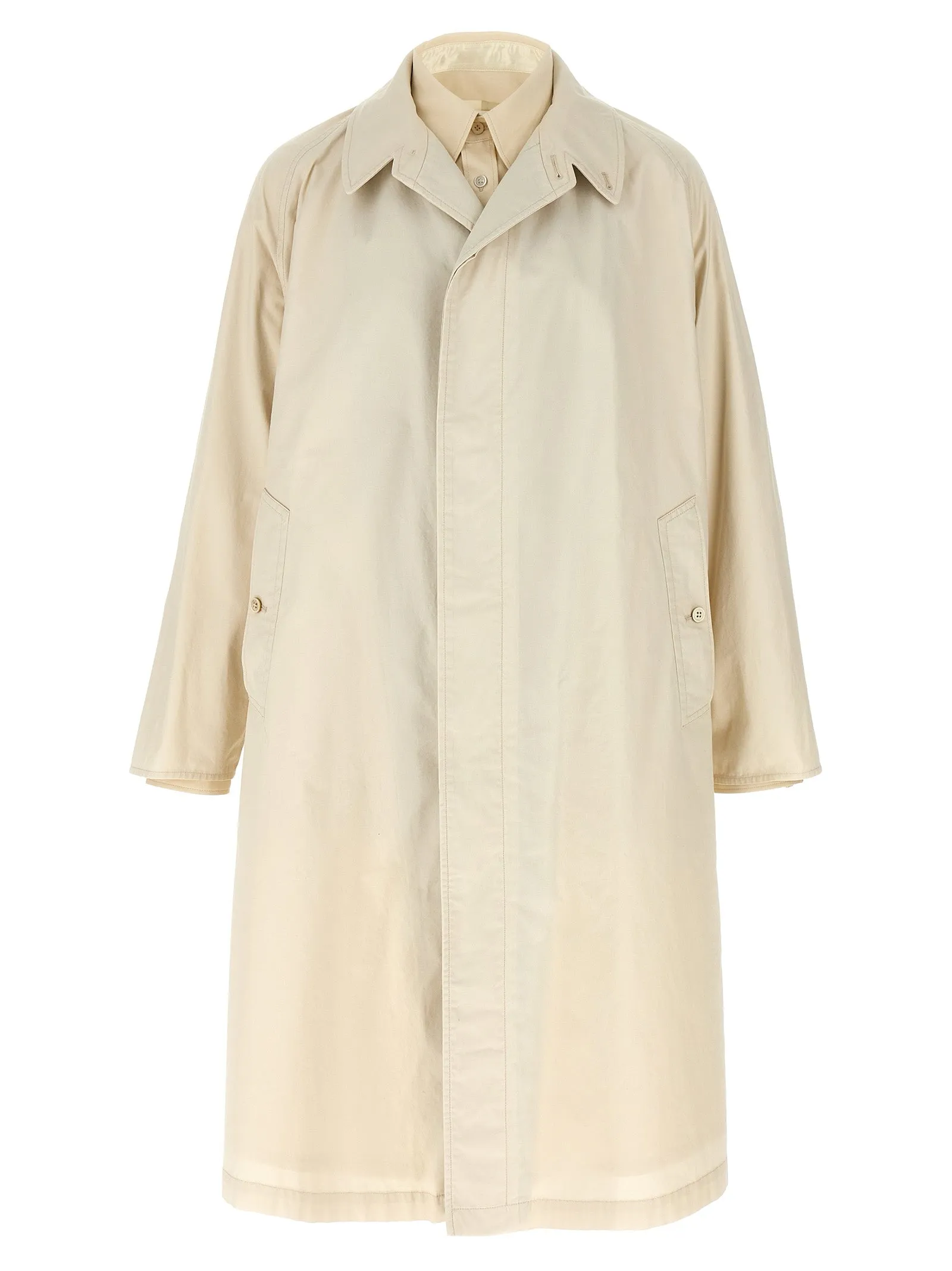 Layered Trench Coat Trench E Impermeabili Beige
