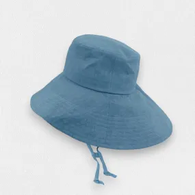 LINEN WIDE BRIM UV PRETECTION HAT