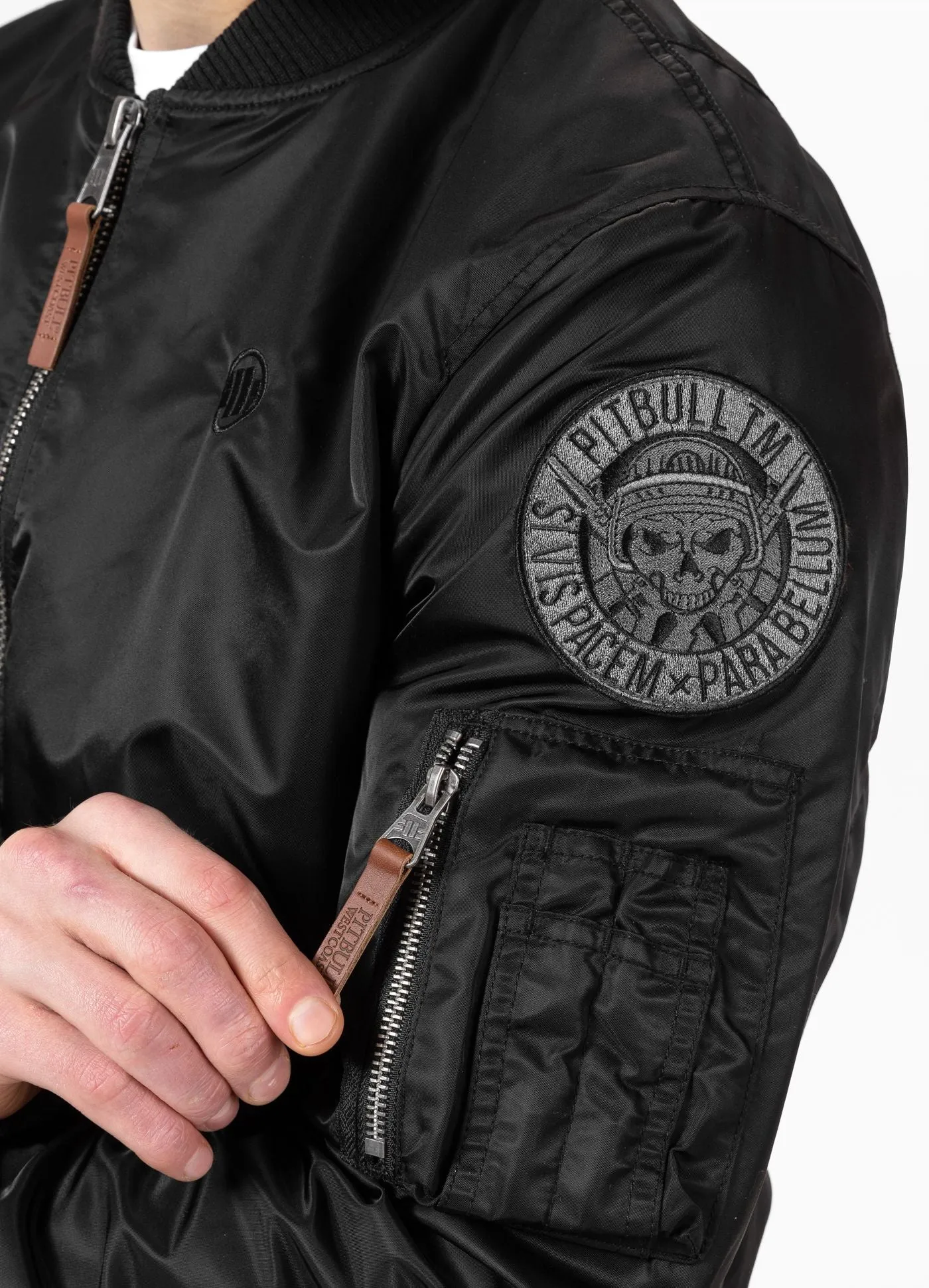 MA-1 Logo Bomber Jacket - Black